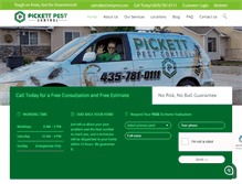 Tablet Screenshot of pickettpest.com